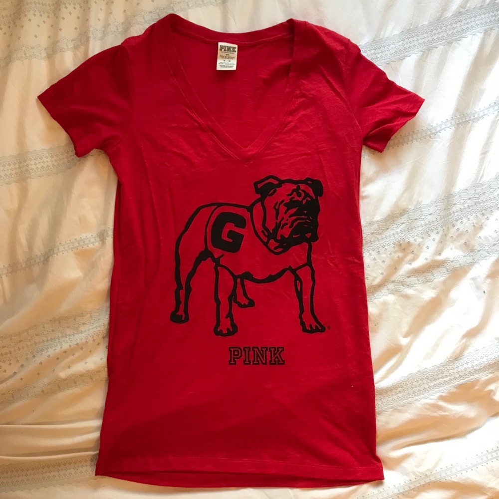 PINK by VS UGA V-Neck Top
